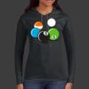 Ladies 100% Ring Spun Cotton Long Sleeve Hooded T Shirt Thumbnail