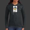 Ladies 100% Ring Spun Cotton Long Sleeve Hooded T Shirt Thumbnail
