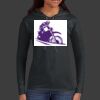 Ladies 100% Ring Spun Cotton Long Sleeve Hooded T Shirt Thumbnail