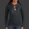 Ladies 100% Ring Spun Cotton Long Sleeve Hooded T Shirt Thumbnail