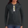 Ladies 100% Ring Spun Cotton Long Sleeve Hooded T Shirt Thumbnail