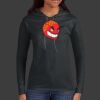 Ladies 100% Ring Spun Cotton Long Sleeve Hooded T Shirt Thumbnail