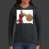 Ladies 100% Ring Spun Cotton Long Sleeve Hooded T Shirt Thumbnail