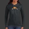 Ladies 100% Ring Spun Cotton Long Sleeve Hooded T Shirt Thumbnail