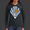 Ladies 100% Ring Spun Cotton Long Sleeve Hooded T Shirt Thumbnail