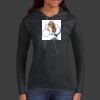 Ladies 100% Ring Spun Cotton Long Sleeve Hooded T Shirt Thumbnail