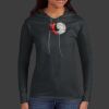 Ladies 100% Ring Spun Cotton Long Sleeve Hooded T Shirt Thumbnail