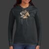 Ladies 100% Ring Spun Cotton Long Sleeve Hooded T Shirt Thumbnail
