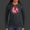 Ladies 100% Ring Spun Cotton Long Sleeve Hooded T Shirt Thumbnail