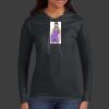 Ladies 100% Ring Spun Cotton Long Sleeve Hooded T Shirt Thumbnail