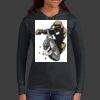 Ladies 100% Ring Spun Cotton Long Sleeve Hooded T Shirt Thumbnail