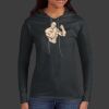 Ladies 100% Ring Spun Cotton Long Sleeve Hooded T Shirt Thumbnail