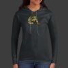 Ladies 100% Ring Spun Cotton Long Sleeve Hooded T Shirt Thumbnail