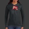 Ladies 100% Ring Spun Cotton Long Sleeve Hooded T Shirt Thumbnail