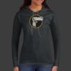 Ladies 100% Ring Spun Cotton Long Sleeve Hooded T Shirt Thumbnail