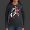Ladies 100% Ring Spun Cotton Long Sleeve Hooded T Shirt Thumbnail