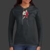 Ladies 100% Ring Spun Cotton Long Sleeve Hooded T Shirt Thumbnail