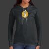 Ladies 100% Ring Spun Cotton Long Sleeve Hooded T Shirt Thumbnail