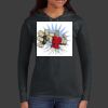 Ladies 100% Ring Spun Cotton Long Sleeve Hooded T Shirt Thumbnail
