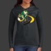 Ladies 100% Ring Spun Cotton Long Sleeve Hooded T Shirt Thumbnail