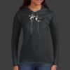 Ladies 100% Ring Spun Cotton Long Sleeve Hooded T Shirt Thumbnail