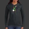 Ladies 100% Ring Spun Cotton Long Sleeve Hooded T Shirt Thumbnail