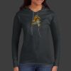 Ladies 100% Ring Spun Cotton Long Sleeve Hooded T Shirt Thumbnail