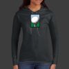 Ladies 100% Ring Spun Cotton Long Sleeve Hooded T Shirt Thumbnail