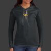 Ladies 100% Ring Spun Cotton Long Sleeve Hooded T Shirt Thumbnail