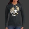 Ladies 100% Ring Spun Cotton Long Sleeve Hooded T Shirt Thumbnail