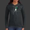 Ladies 100% Ring Spun Cotton Long Sleeve Hooded T Shirt Thumbnail