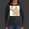 Ladies 100% Ring Spun Cotton Long Sleeve Hooded T Shirt Thumbnail