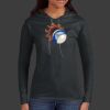 Ladies 100% Ring Spun Cotton Long Sleeve Hooded T Shirt Thumbnail