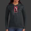 Ladies 100% Ring Spun Cotton Long Sleeve Hooded T Shirt Thumbnail