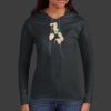 Ladies 100% Ring Spun Cotton Long Sleeve Hooded T Shirt Thumbnail