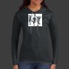 Ladies 100% Ring Spun Cotton Long Sleeve Hooded T Shirt Thumbnail