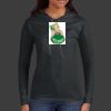 Ladies 100% Ring Spun Cotton Long Sleeve Hooded T Shirt Thumbnail