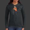Ladies 100% Ring Spun Cotton Long Sleeve Hooded T Shirt Thumbnail