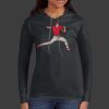Ladies 100% Ring Spun Cotton Long Sleeve Hooded T Shirt Thumbnail