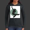 Ladies 100% Ring Spun Cotton Long Sleeve Hooded T Shirt Thumbnail