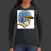 Ladies 100% Ring Spun Cotton Long Sleeve Hooded T Shirt Thumbnail