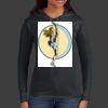 Ladies 100% Ring Spun Cotton Long Sleeve Hooded T Shirt Thumbnail
