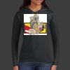 Ladies 100% Ring Spun Cotton Long Sleeve Hooded T Shirt Thumbnail