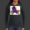 Ladies 100% Ring Spun Cotton Long Sleeve Hooded T Shirt Thumbnail