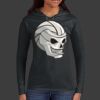 Ladies 100% Ring Spun Cotton Long Sleeve Hooded T Shirt Thumbnail