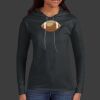 Ladies 100% Ring Spun Cotton Long Sleeve Hooded T Shirt Thumbnail