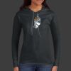 Ladies 100% Ring Spun Cotton Long Sleeve Hooded T Shirt Thumbnail