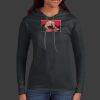 Ladies 100% Ring Spun Cotton Long Sleeve Hooded T Shirt Thumbnail