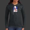Ladies 100% Ring Spun Cotton Long Sleeve Hooded T Shirt Thumbnail