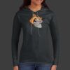 Ladies 100% Ring Spun Cotton Long Sleeve Hooded T Shirt Thumbnail